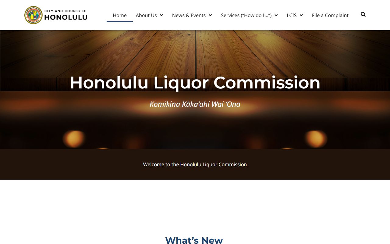 Urban Honolulu Residents Directory Honolulu Liquor Commission