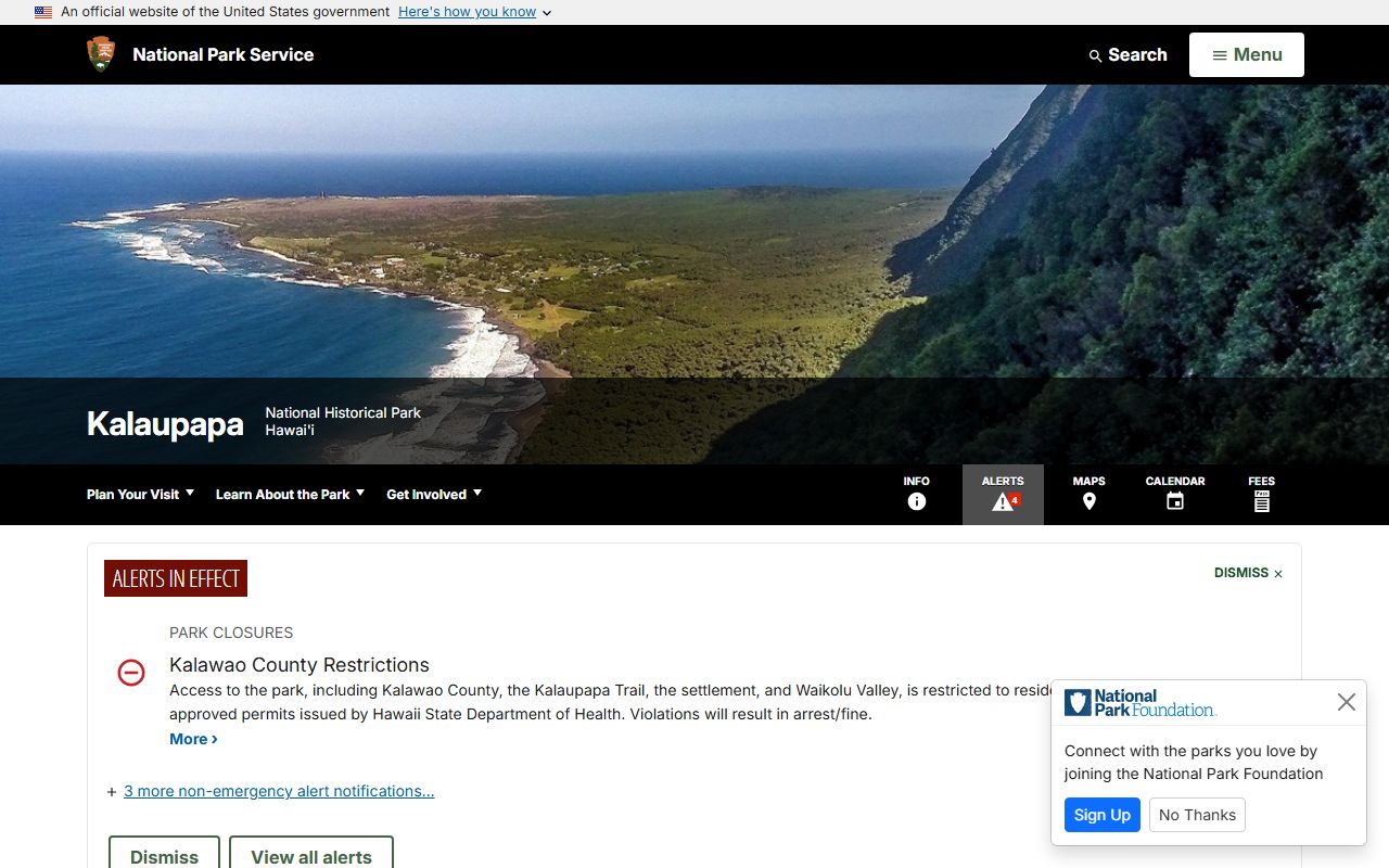 Kalawao County Residents Directory Kalaupapa National Historical Park