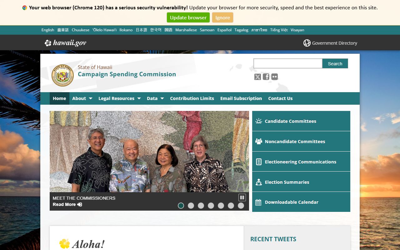 Hawaii Campaign Spending Commission residents directory records